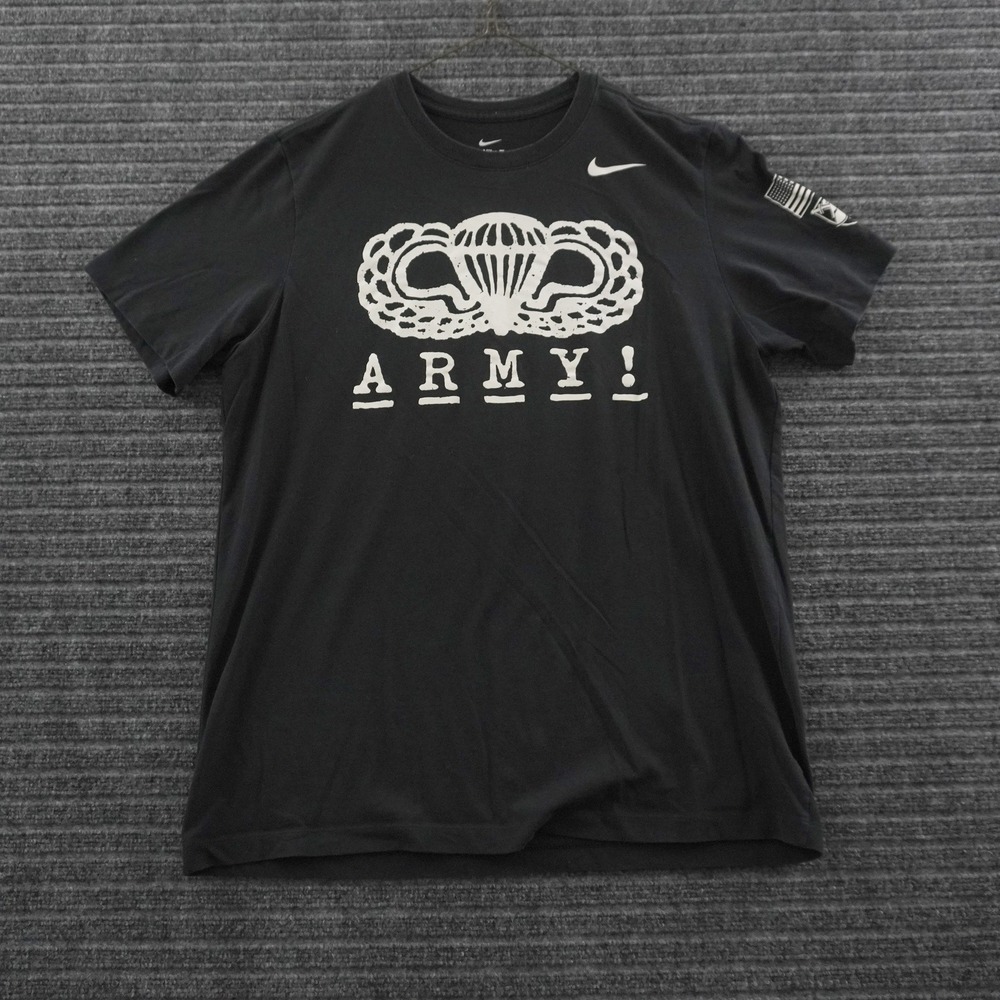 Nike T-Shirt Mens XL Black Army Paratrooper West Point Dri-FIT Graphic Tee